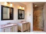 Master Bath Double Vanity and Shower 2nd Floor